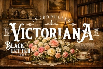 Victoriana Font: Timeless Victorian Style for Designers