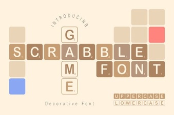 Creative Scrabble Game Fonts for Board Game Design Projects