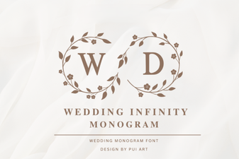 Elegant Wedding Infinity Monogram Font for Timeless Designs
