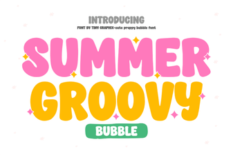 Vibrant Summer Groovy Fonts for Your Design Projects