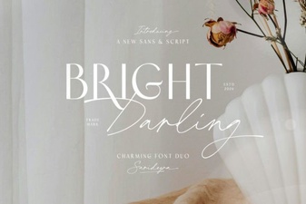 Design Inspiration with Bright Darling Duo Font