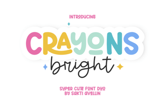 Vibrant Crayon Font for Creative Projects