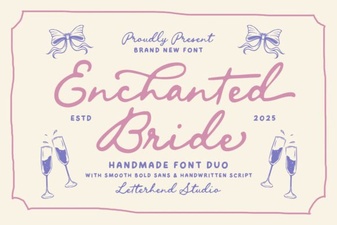 Enchanted Bride Font for Elegant Wedding Design Projects