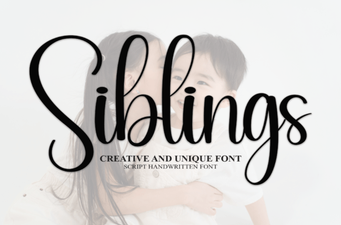 Siblings Font Free Download - Beautiful Script Typeface