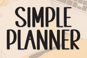 Simple Planner Fonts for Clean and Minimal Design