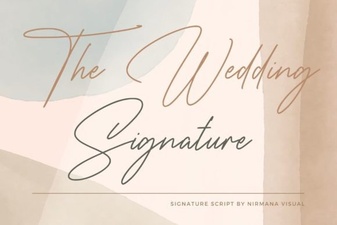Elegant Wedding Signature Font for Invitations