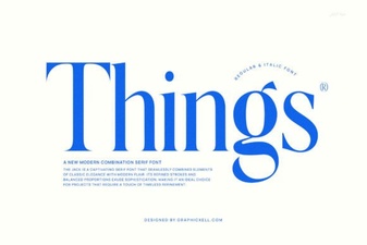 Things Font: a Minimalist Typeface for Modern Design Projects